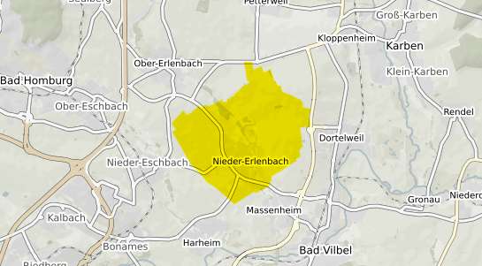 Immobilienpreisekarte Frankfurt am Main Nieder Erlenbach